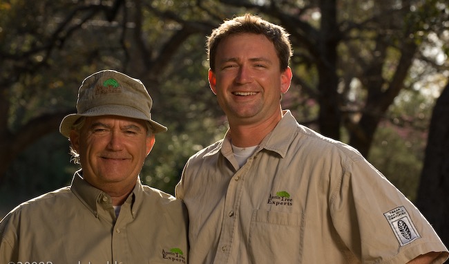Austin Tree Experts team members in branded company shirts
